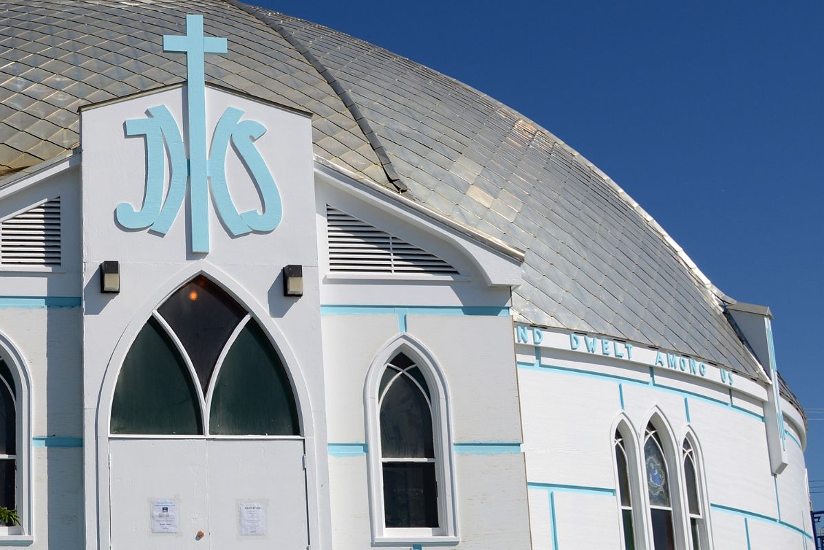 04C Cross Above The Door Of Our Lady Of Victory Igloo Church In Inuvik Northwest Territories